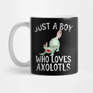 Just A Boy Who Loves Axolotls Mug